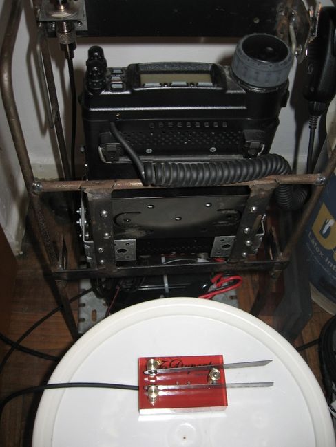 Homebrew paddel cw key