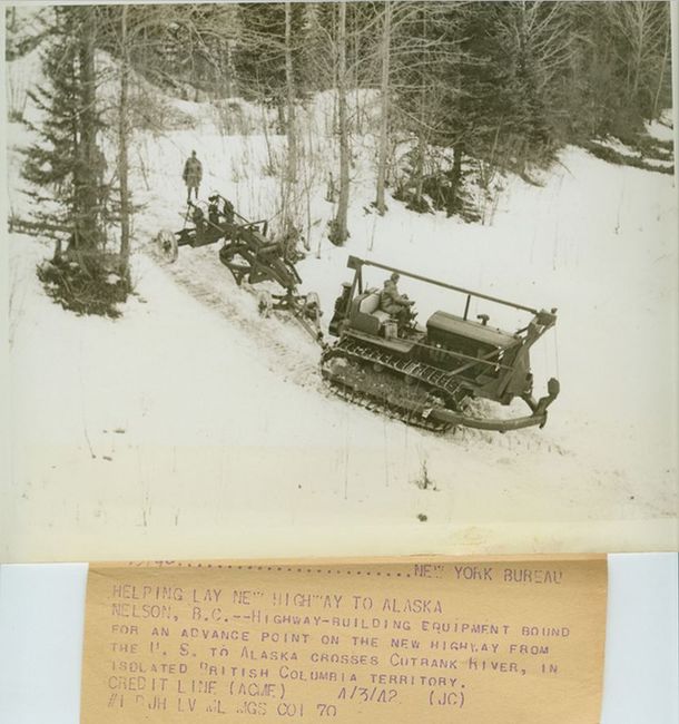 HELPING LAY NEW HIGHWAY TO ALASKA