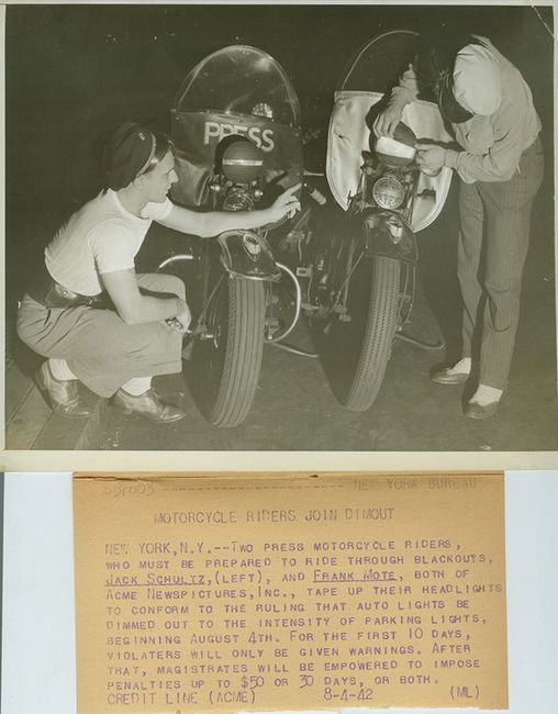 Motorcycle Riders Join Dimout