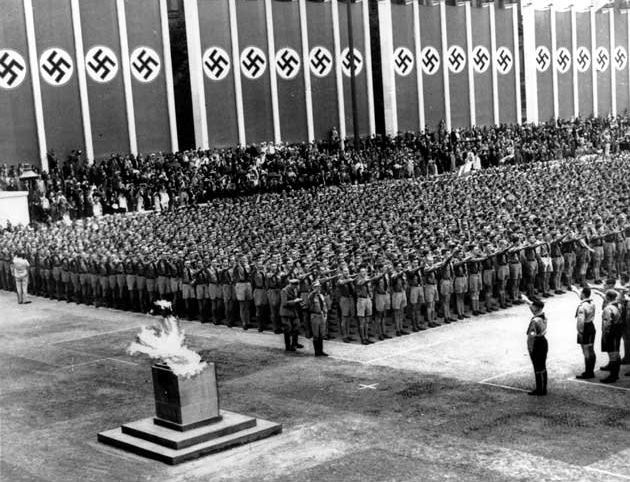 Olympics Opening Ceremony in Berlin, Aug. 1, 1936.