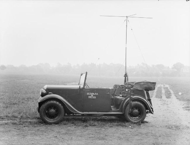 Austin 10, 4 x 2, Wireless Car, in service with the 61st Field Battery, Roy