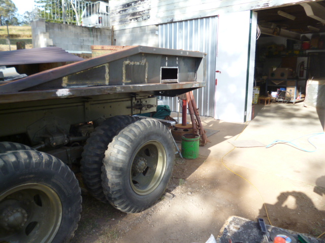 LHS wrecker body rust repairs