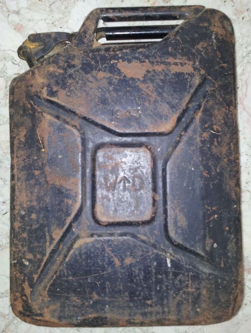 Rare British jerrycans
