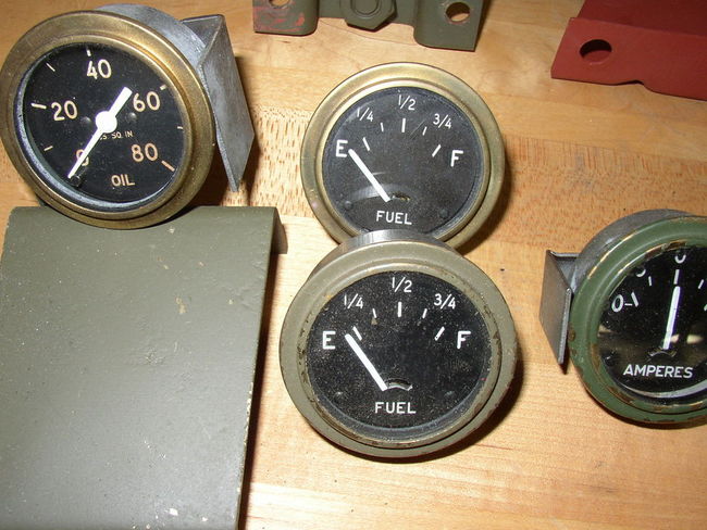early brass bezel guages