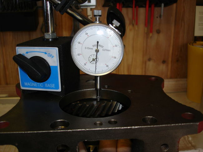 Cluster gear endplay