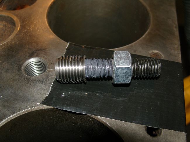 Engine crack / head bolt thread repairs