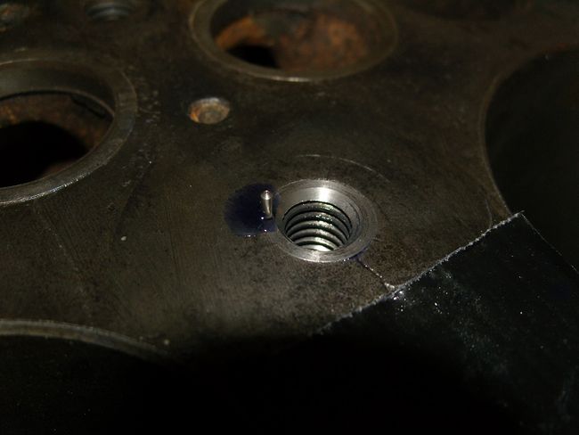 Engine crack / head bolt thread repairs