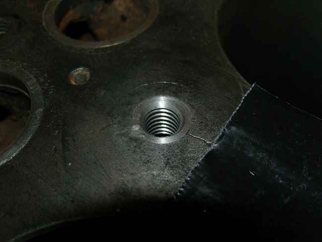 Engine crack / head bolt thread repairs