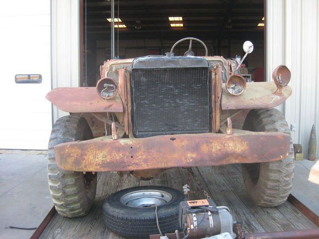 On the trailer when purchased