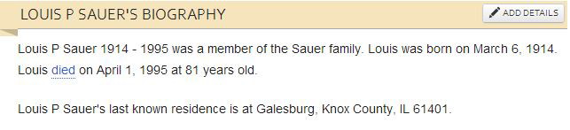 Louis P Sauer