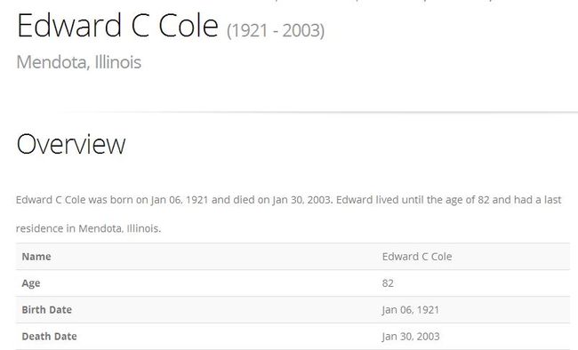 Edward C Cole