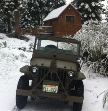 Snow Jeep 5-20-14 at Fallen Leaf Lake