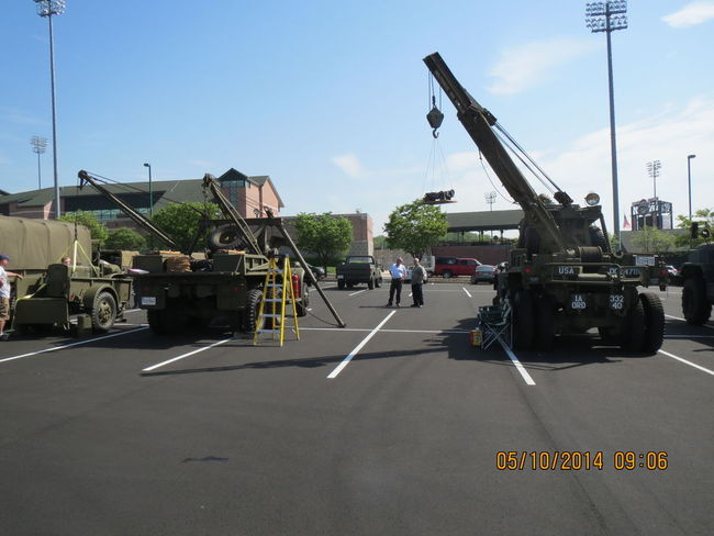 lifting the generator with the Diamond T