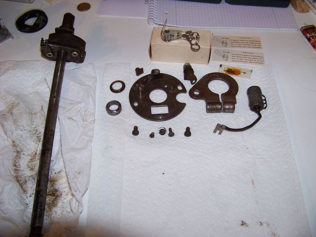 distributor cleaned parts