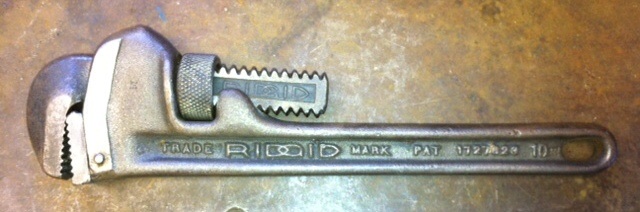 Ridgid 10&quot; pipe wrench