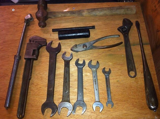 This is how it started. The beginning of the Jeep tool kit