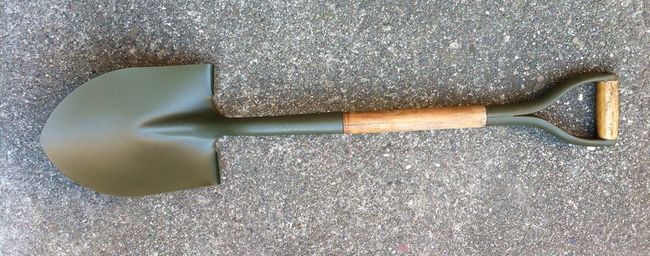 Completed shovel - front