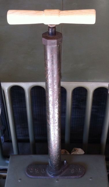 He also turned this beautiful handle for my Dalton pump