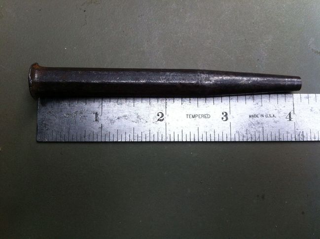 4&quot; X 1/4&quot; unmarked punch