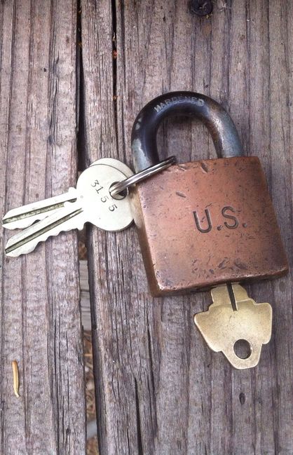 US lock with keys