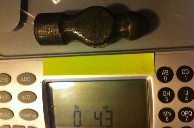 Weighed the head