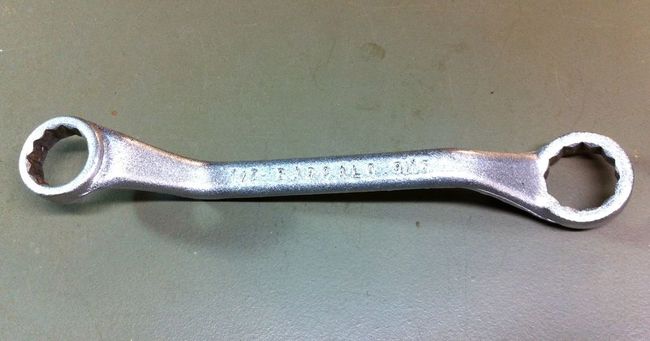 Barcalo smooth 1/2&quot; X 9/16&quot; stubby offset DBE wrench