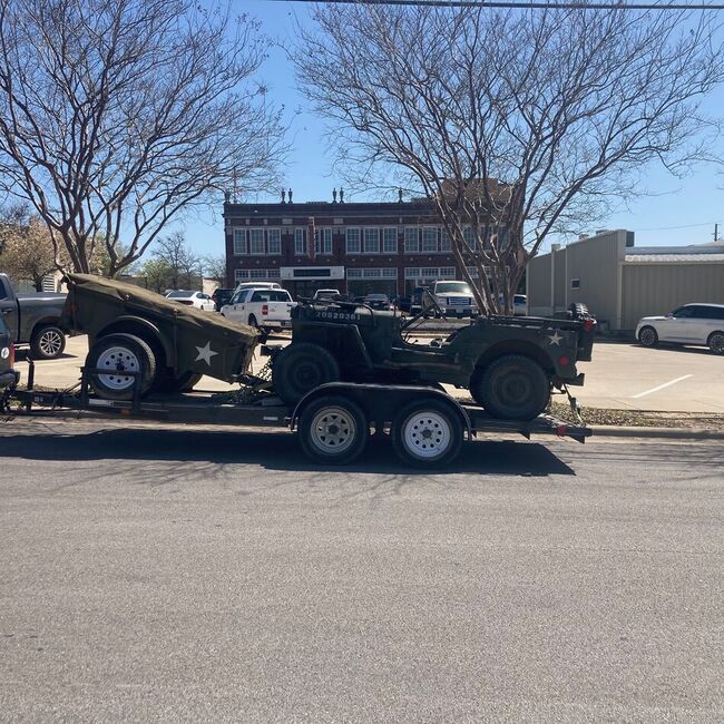 Jeep on Trailer