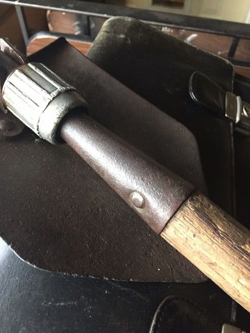 WW2 Entrenching Tool Handle &amp; Rivet