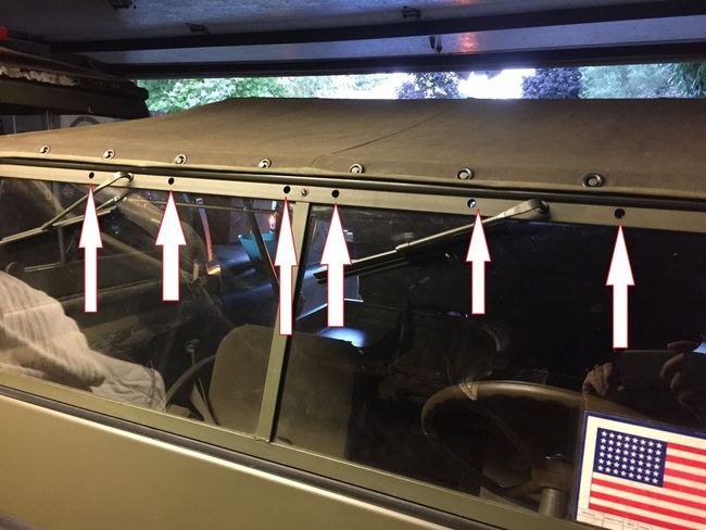 Windshield Holes