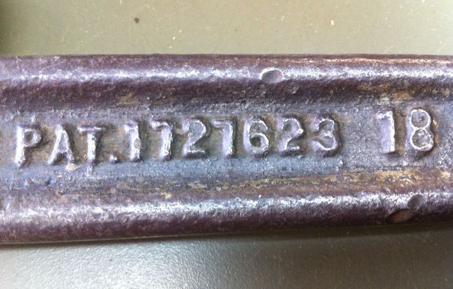 Ridgid patent number