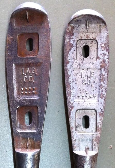 Closer view of early forging marks