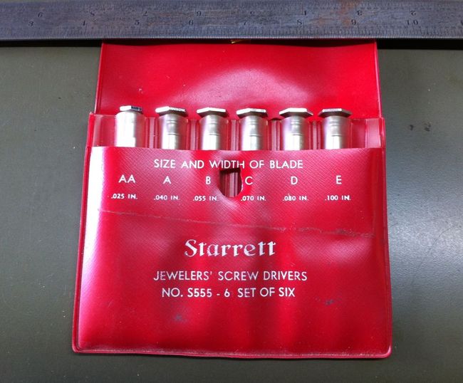Starrett Jewelers screwdrivers