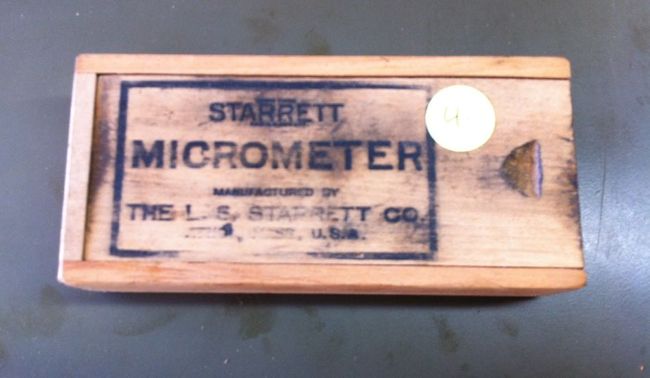 Starrett micrometer box
