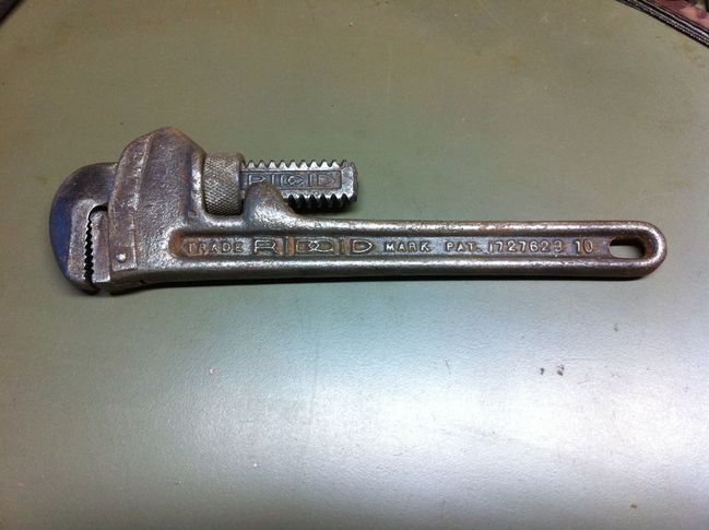 Ridgid 10&quot; pipe wrench