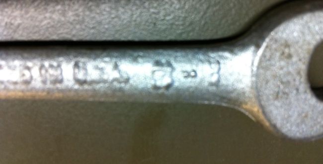 Close view of markings