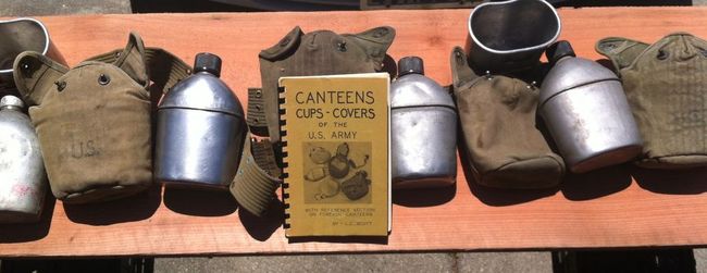 Canteens, Cups &amp; Covers with book
