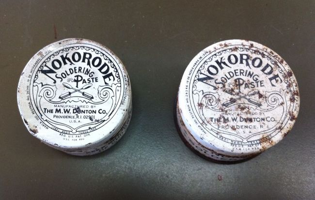 Soldering paste tins
