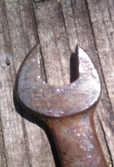 Fairmount marking before cleaning