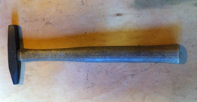 Tack hammer after repair