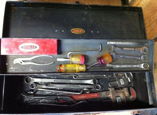 Dunlap in toolbox