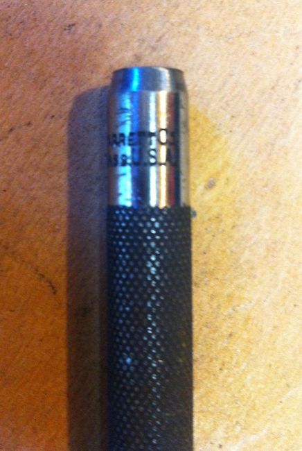 Starrett 1/4&quot; punch markings