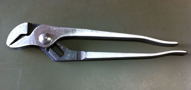 Channellocks with scratched surface