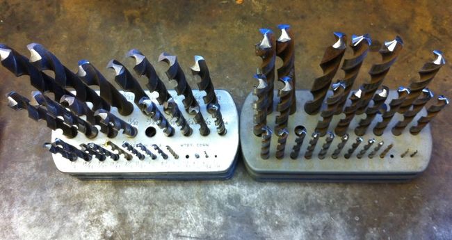 Twin drill indices after sharpening
