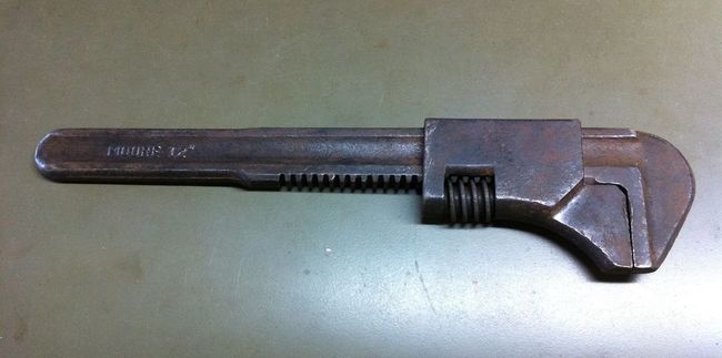 Moore wrench after cleaning