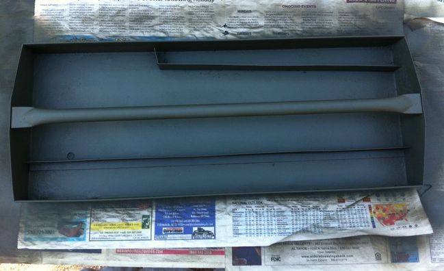 Top tray refinished