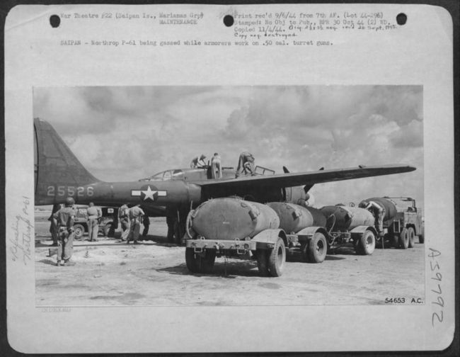 Fueling a P-61