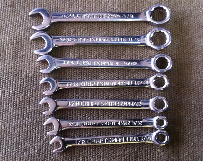 Small Craftsman combo wrenches