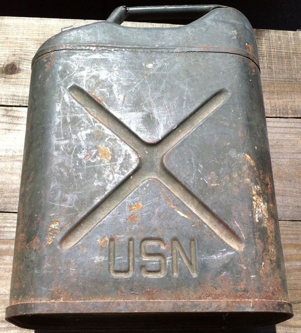USN marked 1943 gas can