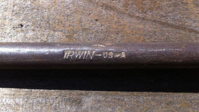 Irwin USofA 14&quot; screwdriver marking