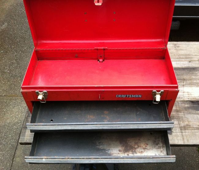 Craftsman toolbox cleaned up